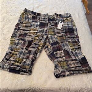 Carole Little Bermuda Multicolor Patchwork Shorts